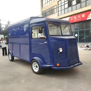 Camion de restauration mobile électrique Citroën rétro vintage avec comptoir de cuisson électrique commercial pour saucisses, idéal pour les bourses nocturnes - Product Image 2