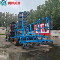 Machine agricole combinée personnalisée pour la préparation du sol, 3 plis, 6 mètres, pour la fragmentation et la préparation des terres, la culture