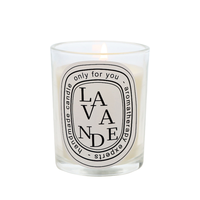 Bougies parfumées de luxe en verre, personnalisables avec étiquette privée, coffret cadeau de Thanksgiving, bougies artisanales en cire de soja longue durée, vente en gros