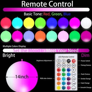 Inflatable LED Glowing Ball 40cm Water Toy With Remote Control Pool Light - Product Image 3