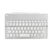 Clavier pliable compact COTECi avec support pour iPad, port de charge Type-C, design personnalisé et tendance
