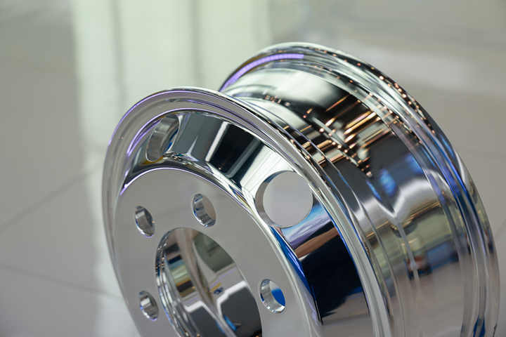 Double polished aluminum alloy rims for truck and trailer 24.5x8.25 rims