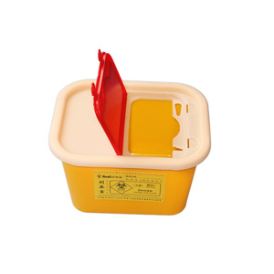 Yellow Sharps Collection Box 3L <b>Plastic</b> Medical Waste <b>Bin</b> For Hospital Use - Product Image 4
