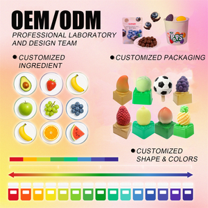 Venta al por mayor del fabricante OEM: Surtido de helados de frutas 3D (Mango/Fresa/Durazno/Limón/Uva) 75g/caja, postre <span class=keywords><strong>congelado</strong></span> - Product Image 5