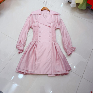 <span class=keywords><strong>Abito</strong></span> Blazer <span class=keywords><strong>Doppiopetto</strong></span> da Donna 2026, Mini <span class=keywords><strong>Abito</strong></span> a Maniche Lunghe con Vita Arricciata, Elegante con Colletto a Revers, per Ufficio e Feste - Product Image 3