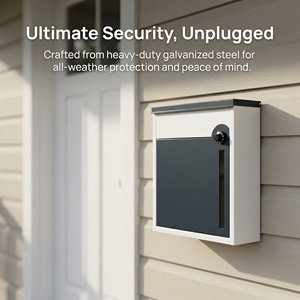 Cassetta Postale da Esterno Impermeabile in Acciaio Montata a Parete con Rivestimento in Polvere, Design Durevole ed Elegante - Product Image 4