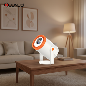 JUNUO Mini Proyector 4K de Última Generación, 200 Lúmenes Ansi, Resolución Real de 720P, Android 14, Proyector Inteligente LCD de Tiro Corto y Bolsillo - Product Image 1