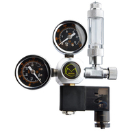 Mufa n - Kit de Regulador de CO2 para Acuario con Solenoide Magnético, Válvula de Retención, Accesorios para Peceras, Sistema de Control de CO2, Conjunto Generador de Reactor