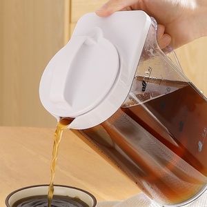Large Capacity Clear Plastic Pitcher 1.6/2.2L Water Kettle With Sealed <b>Lid</b> Transparent Coffee Cold Brewing <b>Pot</b> for Kitchen Tool - Product Image 6