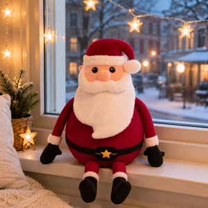 Poupée en peluche Père Noël extra-large et ornement décoratif, rembourrage en coton PP - 100-150 cm, cadeau de Noël parfait pour les adolescents et les adultes - Product Image 5