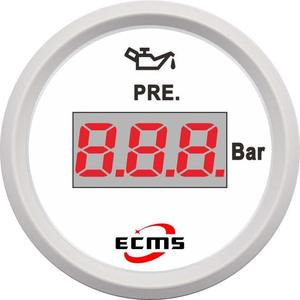 Manómetro Digital Modificado de 52 mm para Yates, Barcos, Autocaravanas y Automóviles, Rango de 10-184 Ohmios, 0-5 Bar, Parte Trasera de Plástico - Product Image 4