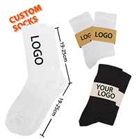 Chaussettes personnalisées avec logo, chaussettes au design personnalisé, chaussettes pour hommes et femmes