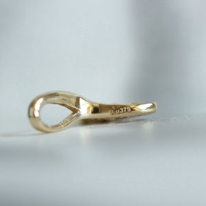 Pure 9K Mini Gold Pendant <b>Necklace</b> for Women Mermaid Tail Shape Customized Kj17 Charm Pendants GOLDtutu Casual/Sporty Gift - Product Image 5