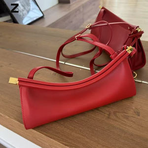 Lz क्यूरो वास्तविकता कारखाने में वास्तविक चमड़े के हैंडबैग के साथ सटेल अंडरआर्म महिला कंधे की थैली के साथ महिला कंधे की थैली - Product Image 3