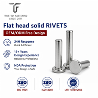 Rivets plats personnalisés TianFang pour panneaux de carrosserie automobile, en acier inoxydable passivé, conception OEM ODM et approvisionnement en gros