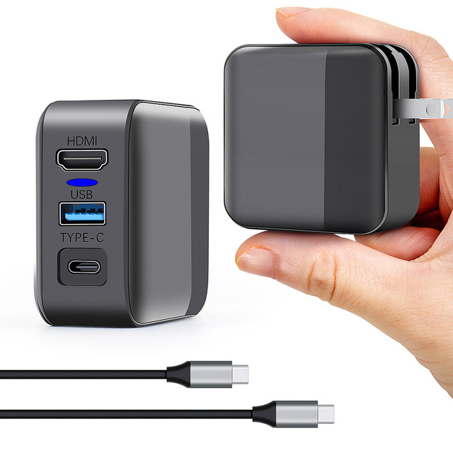 2 in 1 Multifunction Charging Dock Small PC Adapter USB Type-C HD Connector TV Converter for Nintendos Switch Game Console