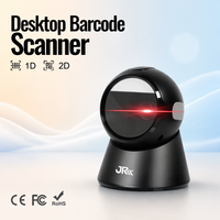 Escáner de Código de Barras de Escritorio de Alta Velocidad JR-T28, Sensor Automático de 360 Grados, Lector de Códigos QR 2D CMOS para Uso en Supermercados