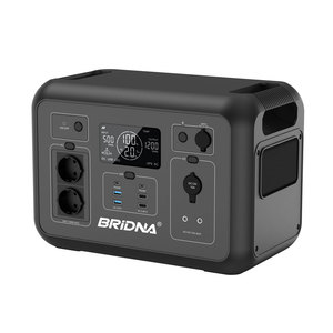 EU Bridna UPS アウトドアキャンプ用Lifepo4リチウム電池 <span class=keywords><strong>1200W</strong></span> ソーラーバンク ポータブルAC電源発電機 - Product Image 1