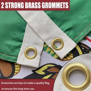 Fournisseur d'assurance qualité de confiance pour les drapeaux en aluminium polyester de football international national du Mexique de taille personnalisée - Product Image 5