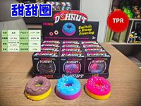 Jouet Squishy Mini Donut en TPR et Silicone à Rebond Lent pour Soulagement du Stress, Jeu Sensoriel Anti-Anxiété, Cadeau Fidget pour Enfants et Adultes