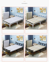 Lit moderne portable de haute qualité pour la pause déjeuner design simple vente directe d'usine lit en métal meuble moderne cama pliant