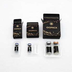 Boîtes d'emballage holographiques pour flacons de peptides, les plus vendues, boîtes d'emballage en verre pour flacons, stylos, avec fermeture magnétique et dorure à chaud - Product Image 3
