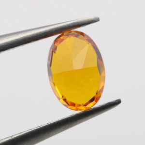 Circonita Cúbica Sintética CZ de Forma Ovalada, Color Partschinite, Corte Hielo Triturado, para Diseño de Joyería Personalizada - Product Image 6