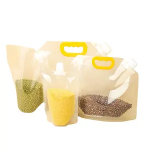 الفضاء التوقف التخزين أكياس تخزين المواد الغذائية لجميع الحبوب الفاصوليا المطبخ حقيبة بلاستيكية مع غطاء للمنزل منظمة