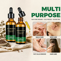 Minyak Penumbuh Rambut Rosemary Black Castor Mempromosikan Pertumbuhan Memperkuat Akar untuk Rambut Menipis OEM ODM Label Pribadi