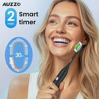 Logo personnalisé Brosses à dents électriques soniques pour adultes Kit de voyage Brosse à dents électrique de qualité supérieure avec étui de voyage