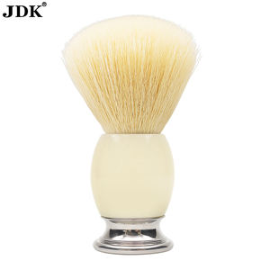 Kit de rasage de cheveux de <span class=keywords><strong>blaireau</strong></span> lourd de haute qualité pour hommes brosse faciale cheveux synthétiques brosses de rasage fibres de Nylon brosse en métal - Product Image 4