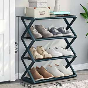 ตู้เก็บรองเท้าแบบประกอบเองจากท่อ<span class=keywords><strong>เหล็ก</strong></span>อเนกประสงค์  <span class=keywords><strong>ชั้น</strong></span><span class=keywords><strong>วาง</strong></span><span class=keywords><strong>รองเท้า</strong></span>สำหรับหอพักนักเรียน ขายส่ง - Product Image 4