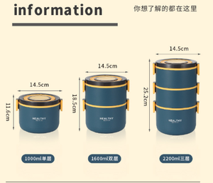 Morandi Phong Cách Vòng Ba-Hai Lớp Nhựa Bento Hộp Xử Lý Cho Thực Phẩm Lưu Trữ Thức Ăn Nhanh Món Quà 3 Ngăn Lưu Trữ <span class=keywords><strong>Container</strong></span> - Product Image 4