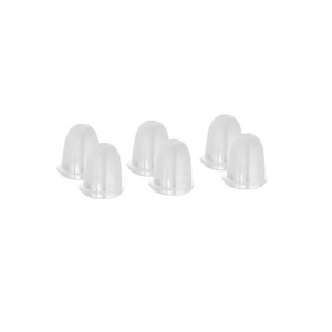 Bouchons d'oreilles en forme de balle, en résine plastique de silicone transparente, pour la fabrication de boucles d'oreilles, kit de fournitures pour la fabrication de bijoux, 100 pièces par paquet - Product Image 5