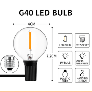 Ngoài Trời Năng Lượng Mặt Trời Năng Lượng Không Thấm Nước 25 Chuỗi 4 Chế Độ Bóng Đèn Shatterproof Thay Đổi Độ Sáng Treo Ánh Sáng Với Từ Xa Cho Đảng Lawn Yard Patio - Product Image 3