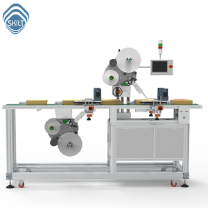 Machine d'étiquetage automatique pour sacs en papier, autocollants double face, haut et bas - Product Image 2