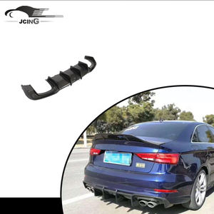 Diffusore paraurti posteriore in fibra di carbonio per diffusore paraurti posteriore Audi S3 <span class=keywords><strong>A3</strong></span> <span class=keywords><strong>SLINE</strong></span> 2017-2019 - Product Image 1