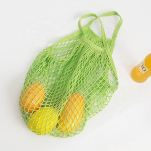 Sacs à cordes en coton écologique Organisateur d'épicerie en maille lavable réutilisable Produire des sacs en filet de coton pour le développement durable - Product Image 2