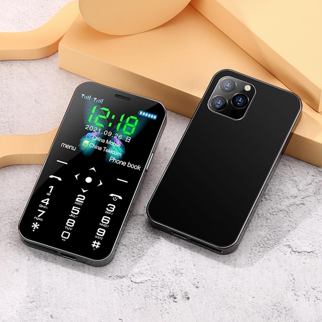 Unlocked Super Mini Smart Mobile Phone 1.77 Inch 4G GSM Dual SIM MP3 Telephone Dialer FM Blacklist Student CellPhones