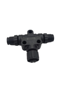 Répartiteur M12 A-Code NMEA 2000 T 4 broches 2 mâles vers 1 femelle pour CANopen DeviceNet Automobile Nylon - Product Image 1