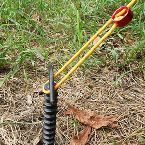 Ancres à vis en plastique <span class=keywords><strong>pour</strong></span> piquets de tente, de randonnée et de camping, clous de sol coupe-vent amovibles, accessoires <span class=keywords><strong>d</strong></span>'extérieur - Product Image 2