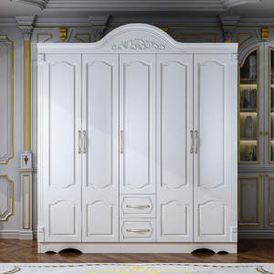 خزانة تخزين متعددة الوظائف بتصميم أوروبي فاخر جديد وبسيط بألوان فاتحة لغرفة النوم مع أدراج - Product Image 2