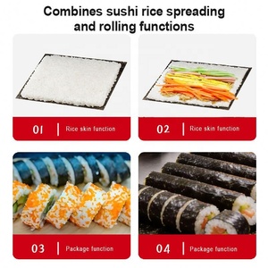 เครื่องทำซูชิไฟฟ้าอัตโนมัติ QDMECH สำหรับร้านอาหาร ใช้สำหรับม้วนข้าวห่อสาหร่ายโนริ ลดราคาพิเศษ - Product Image 5