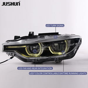 JUSHUN LED Laser Headlights for 3 Series F30 F31 F35 M3 F80 2013-2018 Head Lights Colorful Daytime Running Colorful Daytime Runn - Product Image 3