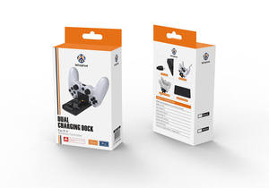 Giá rẻ Dual Trạm Sạc cho P4 trò chơi điều khiển 2 trong 1 ABS sạc không dây Dock HUB cho P4 Gamepad chơi game phụ kiện - Product Image 2