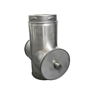 Raccord en T croisé à 4 voies en acier inoxydable pour cheminée, connecteur d'évacuation pour poêle à bois, accessoires <span class=keywords><strong>de</strong></span> foyer, design moderne - Product Image 4