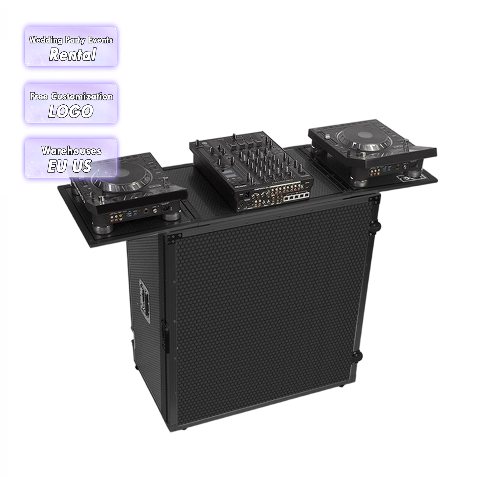 Façade Pliante Portable Pour DJ / événement - 4 Sections, Noir & Blanc, Neuf Avec Garantie 3 Ans