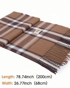 Nuevos Chales y Bufandas de Cachemira y Algodón Grueso Personalizados para Otoño e Invierno para Mujer, Elegantes - Product Image 4