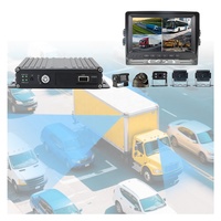 Sistema DVR de Caja Negra para Vehículos con Monitoreo de Punto Ciego de 360 Grados, Cámara de Visión Delantera y Trasera para Auto, Autobús, Camioneta, Monitor, GPS, Kit WiFi