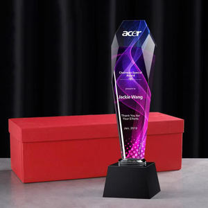 K9 रिक्त व्यक्तिगत प्रशंसा पुरस्कार क्रिस्टल ट्रॉफी यूव प्रिंटिंग अनुकूलित चैंपियन क्रिस्टल पुरस्कार ट्रॉफी - Product Image 4